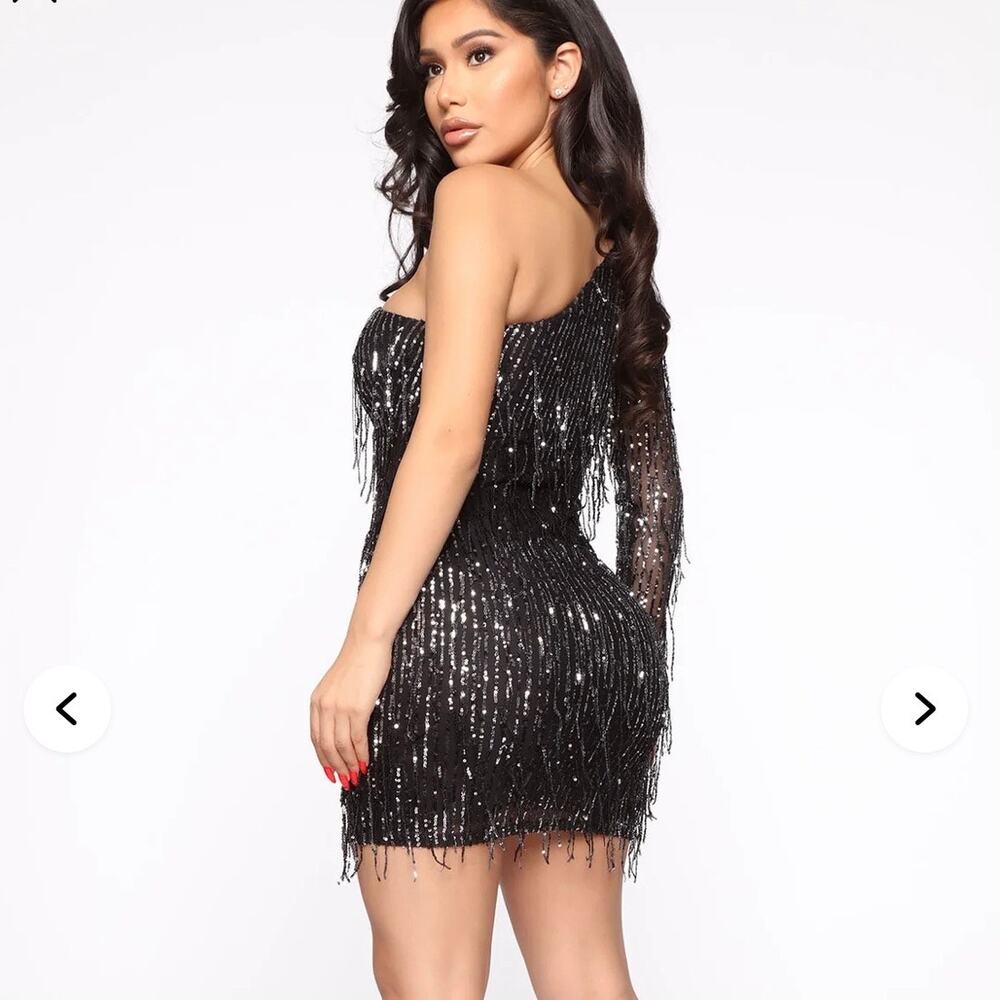 Fashion Nova - No Strings Attached Sequin Mini Dr… - image 2
